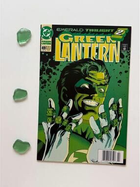 Green Lantern #49: Iconic Multi-Rings Cover, 1994 DC Comic Newsstand NM
